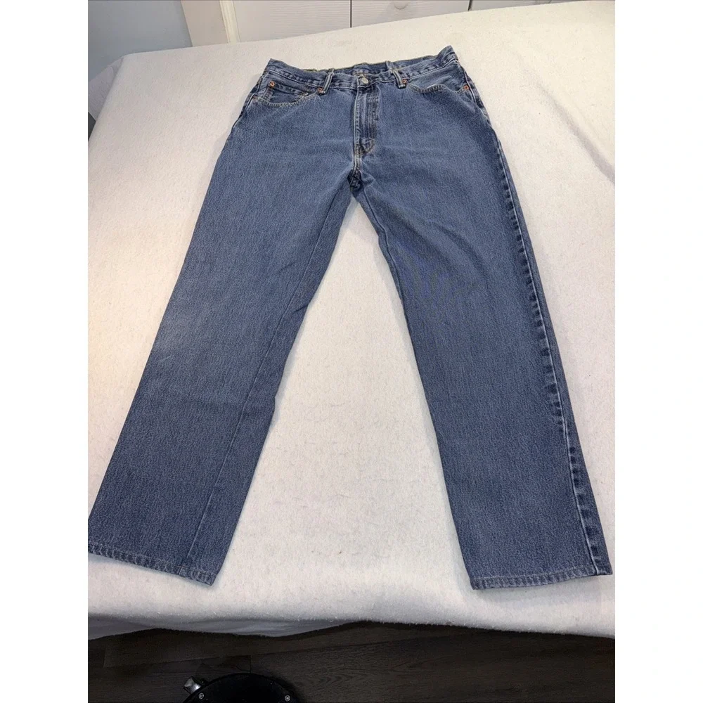 Levis 550 Relaxed Fit Mens Blue Jeans Medium Wash Tag 36x32 , 32x28 Casual Work